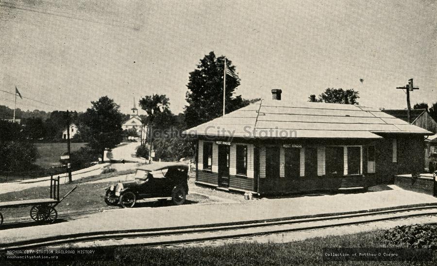 Postcard: Boston & Maine Station, West Rindge, New Hampshire